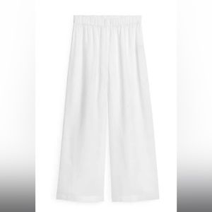 New with tags Arket 100% Linen Wide Leg Trousers Medium US6-8